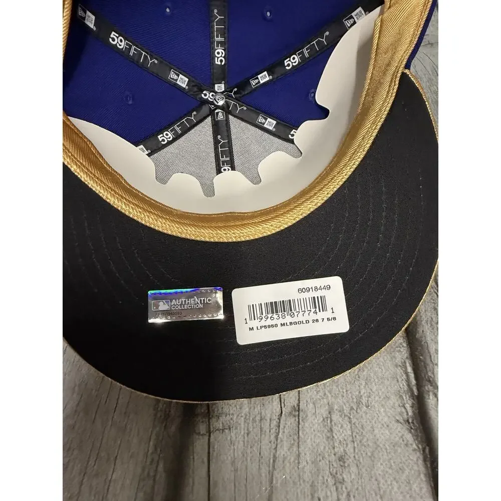 New Era Los Angeles Dodgers 2026 Gold Collection 59FIFTY Fitted Hat Sz 7 5/8